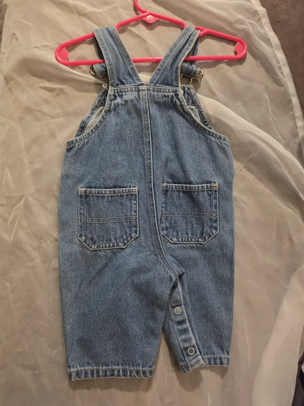 Vintage Carter's Light Blue Denim Kids Overalls